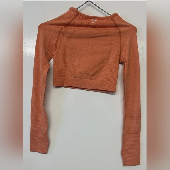 Gymshark Orange Long Sleeve Fitted Bodysuit - Picture 3 of 4